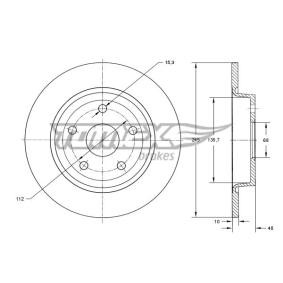 Bremsscheibe von TOMEX brakes
