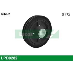Achetez des Poulie damper (vilebrequin) LUCAS LPD0282 à prix pour 101,22 €