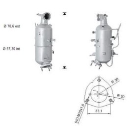Partikelfilter (DPF) OK-349
