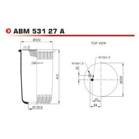 Federbalg, Luftfederung von NEOTEC ABM53127A