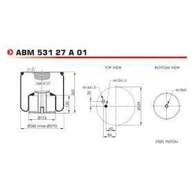 Federbalg, Luftfederung von NEOTEC ABM53127A01