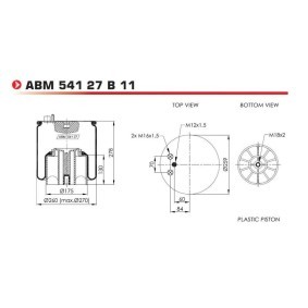 Federbalg, Luftfederung von NEOTEC ABM54127B11