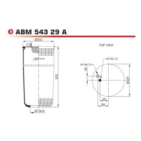 Federbalg, Luftfederung von NEOTEC ABM54329A