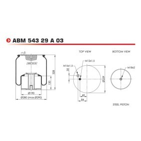 Federbalg, Luftfederung von NEOTEC ABM54329A03