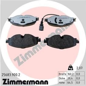 Comprar Juego de pastillas de freno de ZIMMERMANN 25683.900.2 a bajo precio de 123,18 €