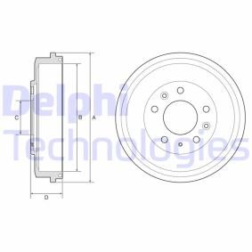 Compre Tambor de travão da DELPHI BF579 a um preço baixo por 36,03 €