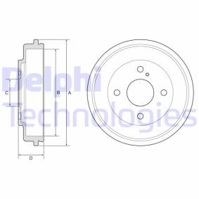 FORD Bremstrommel von DELPHI
