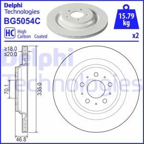 Bremsscheibe von DELPHI BG5054C