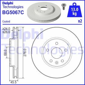 Bremsscheibe von DELPHI