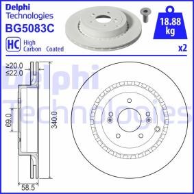 Comprar Disco de freno de DELPHI BG5083C a bajo precio de 68,80 €