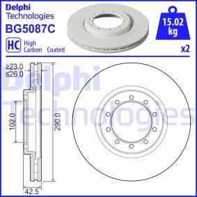 Comprar Disco de freno de DELPHI BG5087C a bajo precio de 93,48 €