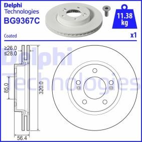 Acquista Disco freno da DELPHI BG9367C a buon mercato per soli 107,02 €