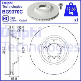 Compre Disco de travão da DELPHI BG9370C a um preço baixo por 101,39 €