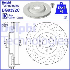 Kjøp Bremseskive av DELPHI BG9392C til den lave prisen 1205,83 NOK
