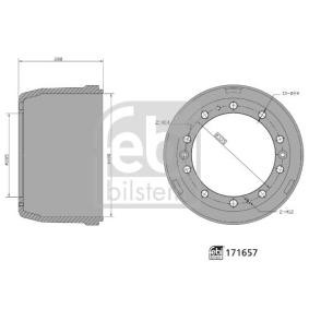 Bremstrommel 171657 für DAF