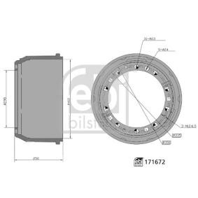 Acquista Tamburo freno da FEBI BILSTEIN 171672 a buon mercato per soli 124,71 €