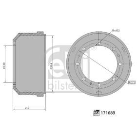 Comprar Tambor de freno de FEBI BILSTEIN 171689 a bajo precio de 97,98 €