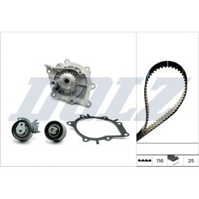 Achetez des Kit de distribution + pompe à eau DOLZ KD171 à prix pour 155,02 €