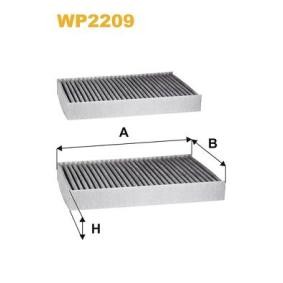 Osta Suodatin, sisäilma WIX FILTERS:llä WP2209 edullisesti hintaan 56,67 €