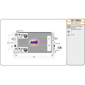 Achetez des Radiateur du moteur AHE 121.150/A à prix pour 136,29 €