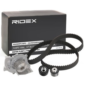 Achetez des Kit de distribution + pompe à eau RIDEX 3096W0373 à prix pour 82,33 €