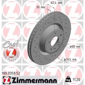 Comprar Disco de freno de ZIMMERMANN 100.3359.52 a bajo precio de 138,36 €