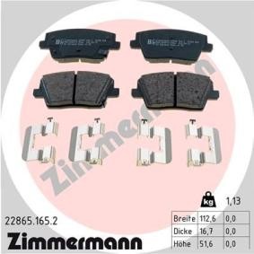 Comprar Juego de pastillas de freno de ZIMMERMANN 22865.165.2 a bajo precio de 73,61 €