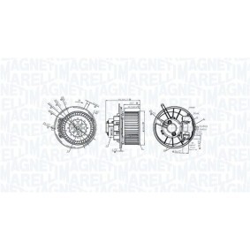 Achetez des Moteur électrique, pulseur d'air d'habitacle MAGNETI MARELLI 069412231010 à prix pour 137,16 €