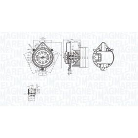 Achetez des Moteur électrique, pulseur d'air d'habitacle MAGNETI MARELLI 069412281010 à prix pour 196,23 €