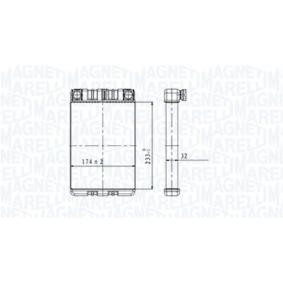 Wärmetauscher, Innenraumheizung 350218428000