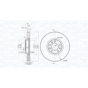 Köp Bromsskiva av MAGNETI MARELLI 360406152101 till det låga priset 2054,28 kr