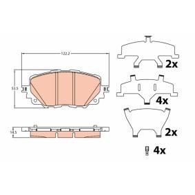Acquista Kit pastiglie freni da TRW GDB2200 a buon mercato per soli 43,30 €