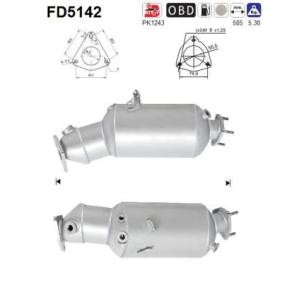 Köp Partikelfilter (DPF) av AS FD5142 till det låga priset 5931,78 kr