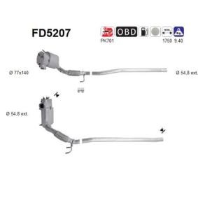 Køb Partikelfilter af AS FD5207 til den lave pris 5147,00 DKK