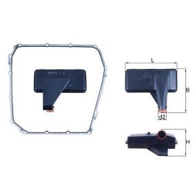AUDI Hydraulikfiltersatz, Automatikgetriebe von MAHLE ORIGINAL