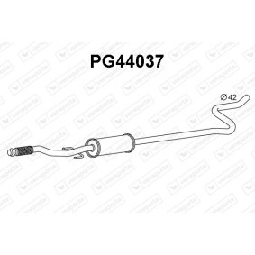 Vorschalldämpfer PG44037 PEUGEOT 2008 von VENEPORTE