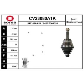 Comprar Juego de articulación, árbol de transmisión de EAI CV23080A1K a bajo precio de 68,84 €
