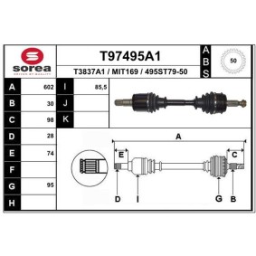 Antriebswelle T97495A1