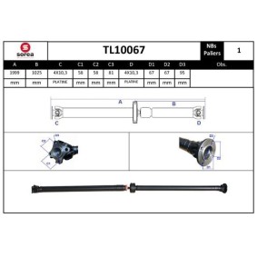 Acquista Albero trasmissione da EAI TL10067 a buon mercato per soli 566,25 €