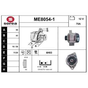 Köp Generator av SNRA ME8054-1 till det låga priset 2583,55 kr