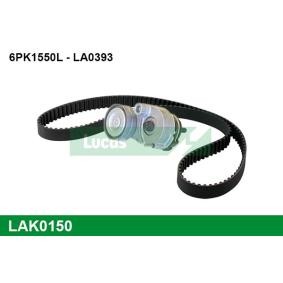 Achetez des Jeu de courroies trapézoïdales à nervures LUCAS LAK0150 à prix pour 65,50 €