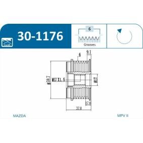 Achetez des Poulie roue libre, alternateur IJS GROUP 30-1176 à prix pour 33,43 €