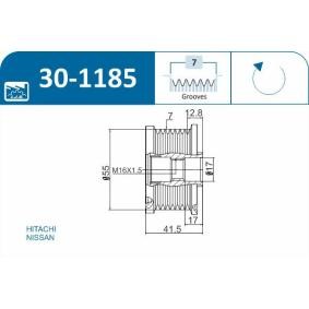 Achetez des Poulie roue libre, alternateur IJS GROUP 30-1185 à prix pour 34,52 €