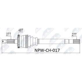 Comprar Árbol de transmisión de NTY NPW-CH-017 a bajo precio de 194,21 €