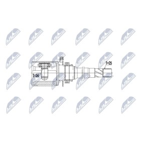Comprar Juego de articulación, árbol de transmisión de NTY NPW-CH-041 a bajo precio de 101,17 €
