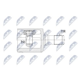 Comprar Juego de articulación, árbol de transmisión de NTY NPW-CH-043 a bajo precio de 89,55 €