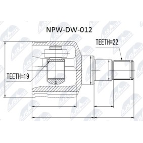 Comprar Juego de articulación, árbol de transmisión de NTY NPW-DW-012 a bajo precio de 33,08 €