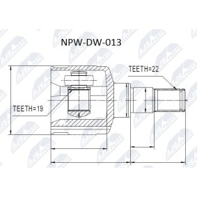 Kjøp Drivledd av NTY NPW-DW-013 til den lave prisen 623,21 NOK
