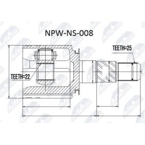 Gelenksatz, Antriebswelle NPW-NS-008