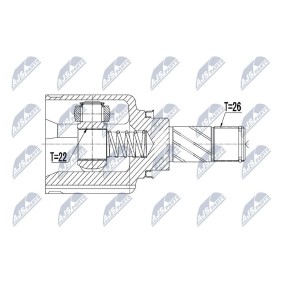 Comprar Juego de articulación, árbol de transmisión de NTY NPW-RE-123 a bajo precio de 58,16 €